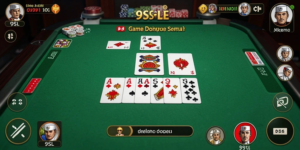 Tangkapan layar gameplay 9SL menunjukkan keseruan bermain Domino.
