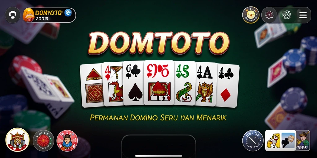 Tampilan gameplay seru dari DOMTOTO yang sangat menghibur.