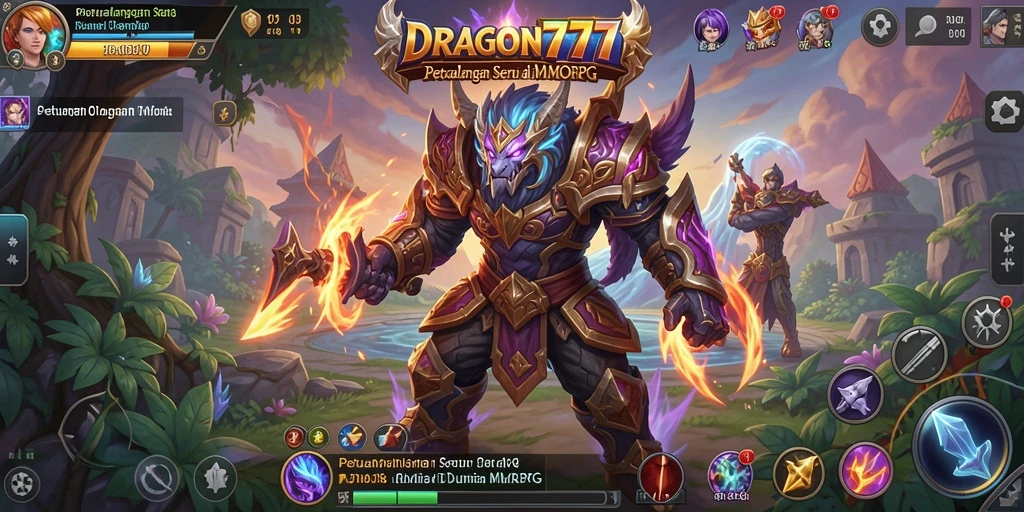 Screenshot gameplay <strong>DRAGON777</strong> dengan aksi seru di medan perang.