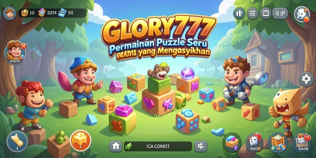 Screenshot menunjukkan gameplay seru dan menantang dari GLORY777.