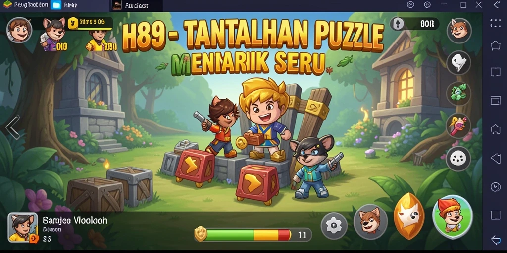 Screenshot permainan H89 menampilkan gameplay menarik dengan tantangan Puzzle.