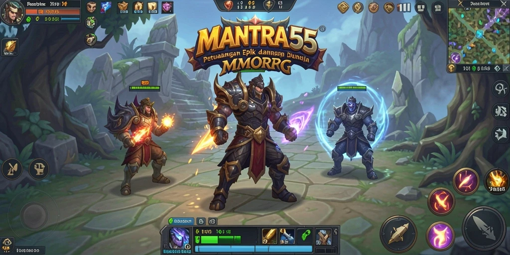Gameplay MANTRA55 yang menakjubkan dalam dunia MMORPG.