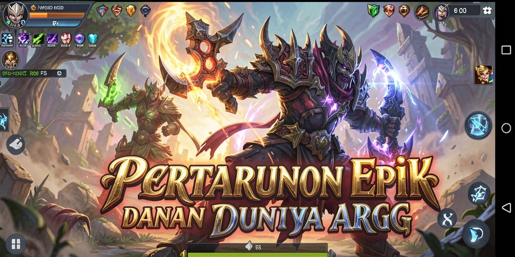 Tampilan gameplay seru dalam MPOID dengan pertarungan mendebarkan.