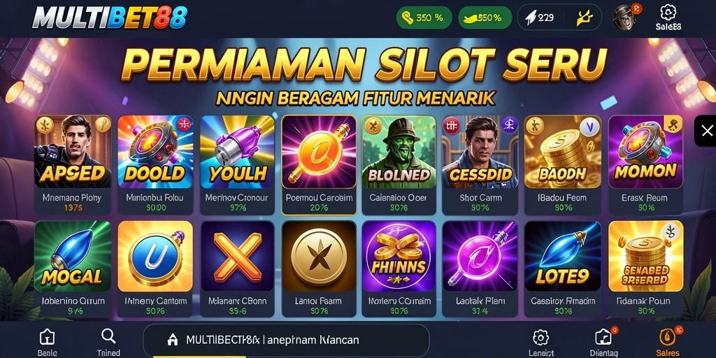 Tampilan gameplay MULTIBET88 yang menarik dan penuh warna.