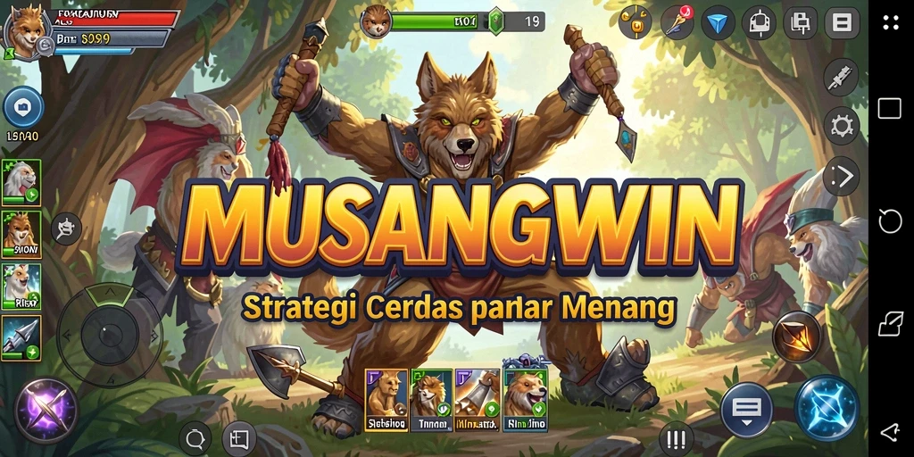 Tampilan gameplay strategis yang menarik dari MUSANGWIN.