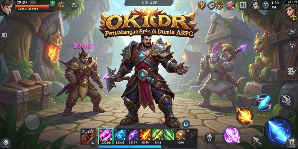 Tampilan gameplay ARPG yang menarik di OKIDR.