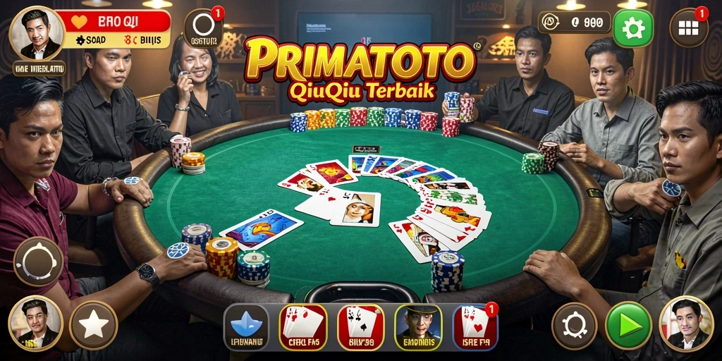 Tampilan gameplay QiuQiu yang menarik dan seru di PRIMATOTO.