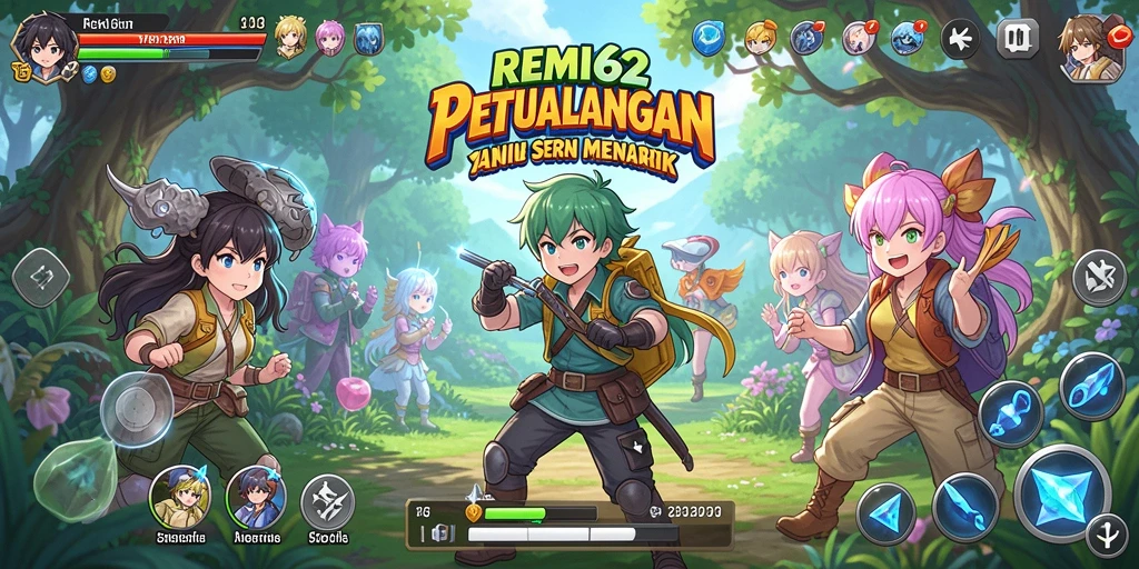 Tampilan gameplay yang menarik dan penuh warna dari REMI62.