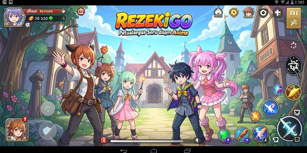 Tangkapan layar dari gameplay seru REZEKIGO yang penuh aksi.