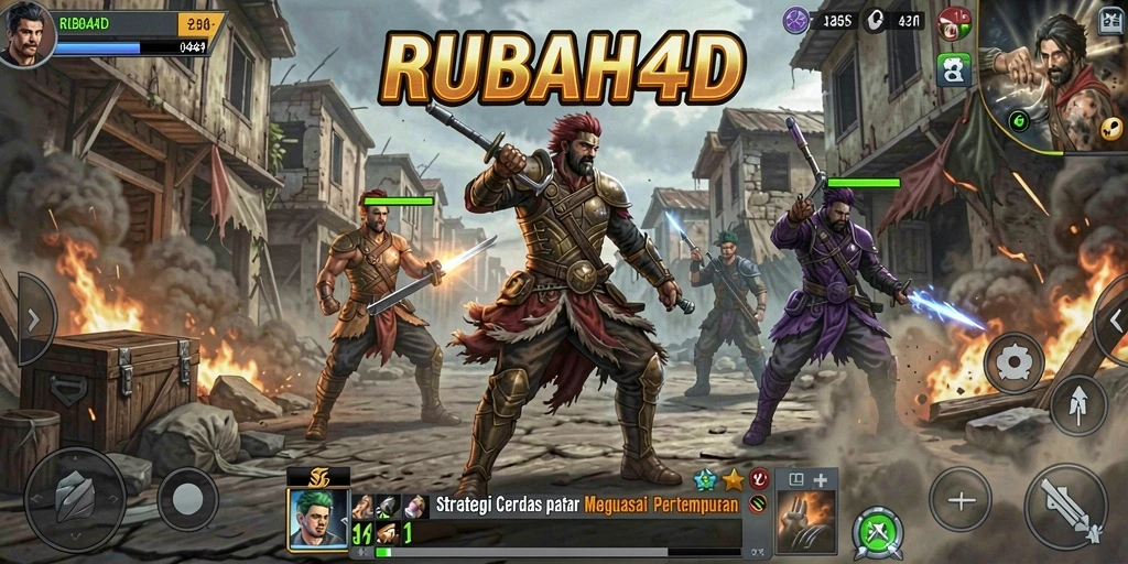Tampilan mendebarkan dari gameplay RUBAH4D dalam aksi strategi.