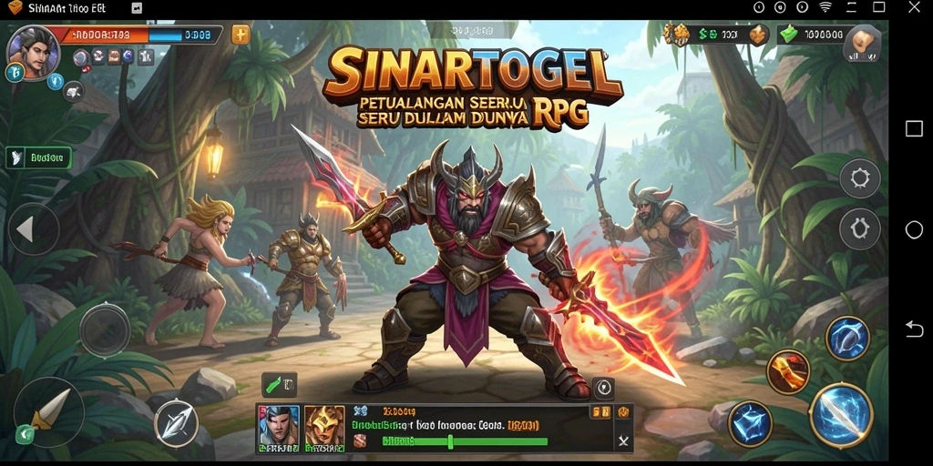 Tampilan gameplay seru dalam SINARTOGEL dengan karakter yang beraksi.