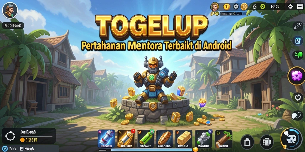 Tampilan gameplay TOGELUP yang mengasyikkan dalam Tower Defense.